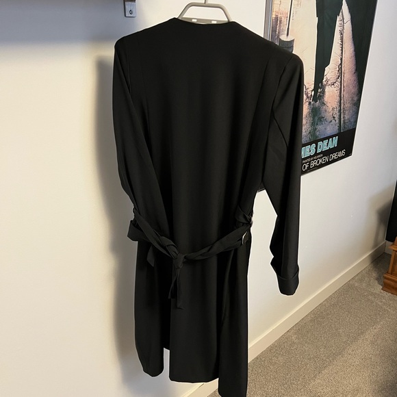 NWT black tape duster jacket - Picture 3 of 4